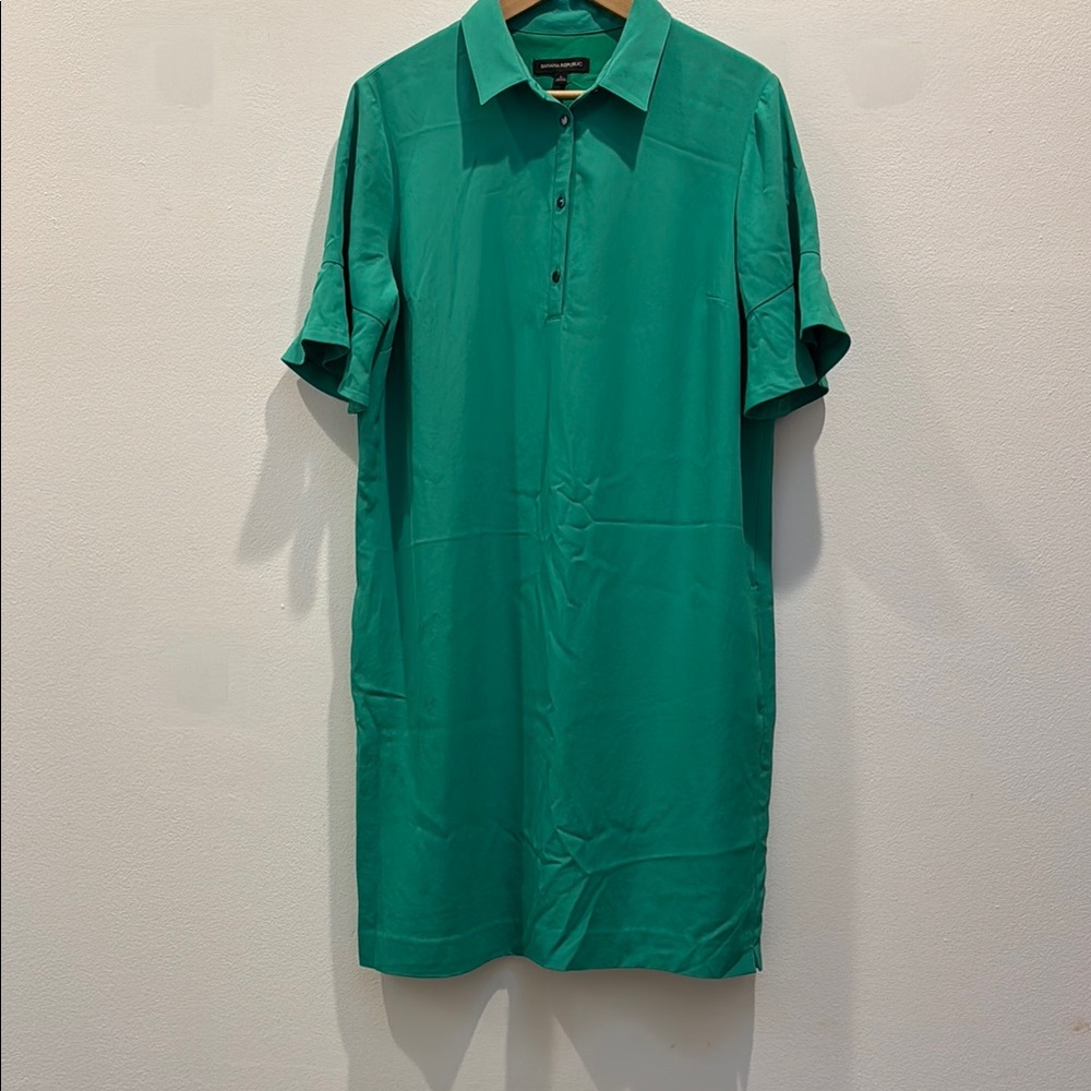 Banana Republic Green Polo Dress Classic Style